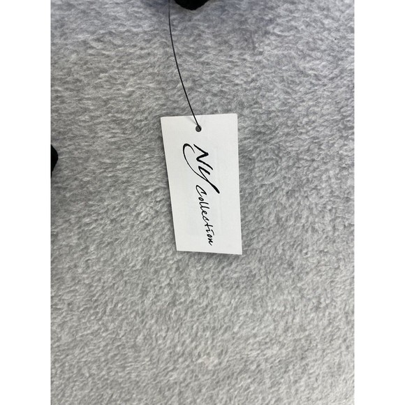 NY Collection Women's Bodysuit Ribbed 3/4 Sleeve Solid Black Medium - Picture 5 of 13